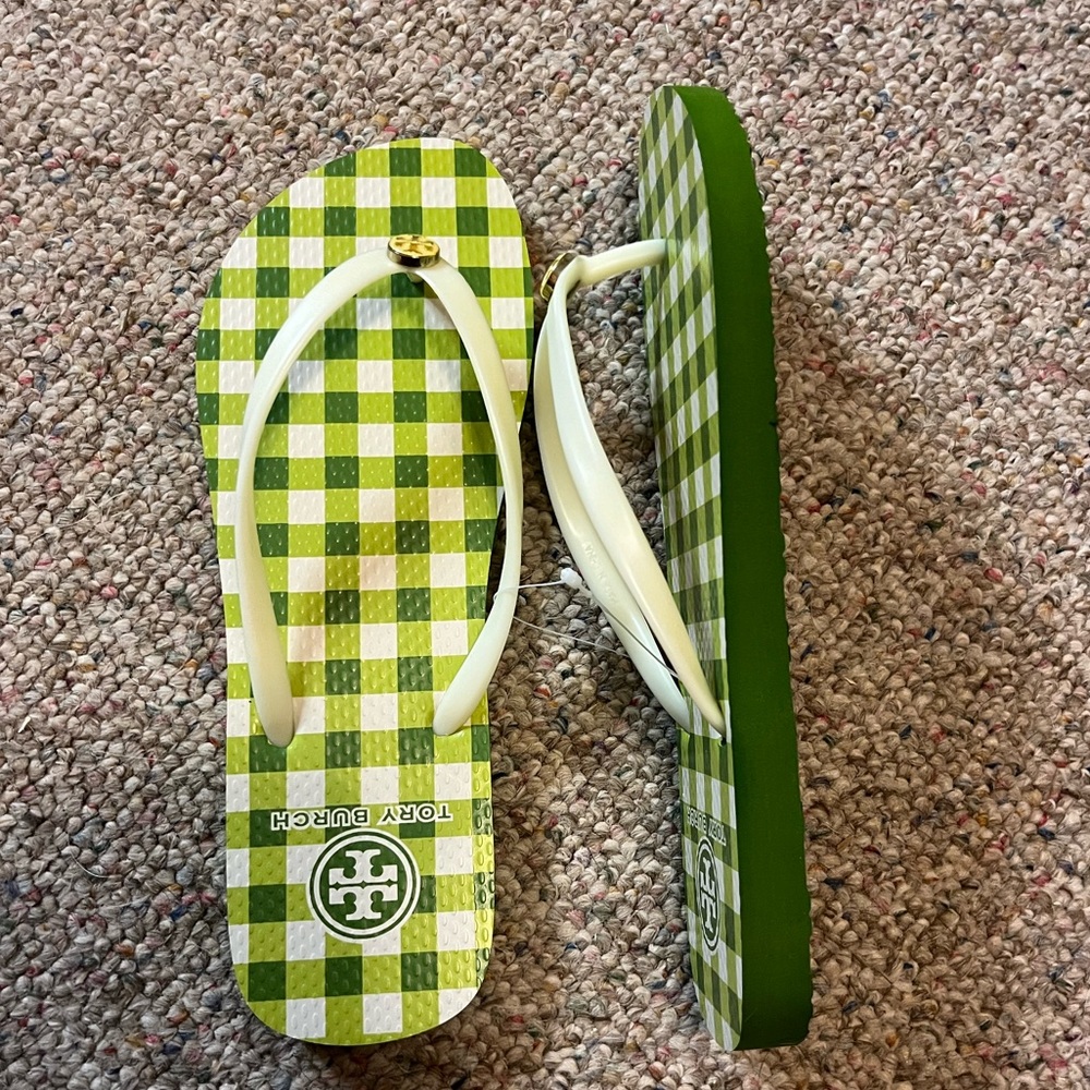 🆕 Tory Burch Window Pane Flip Flop - Picture 3 of 10